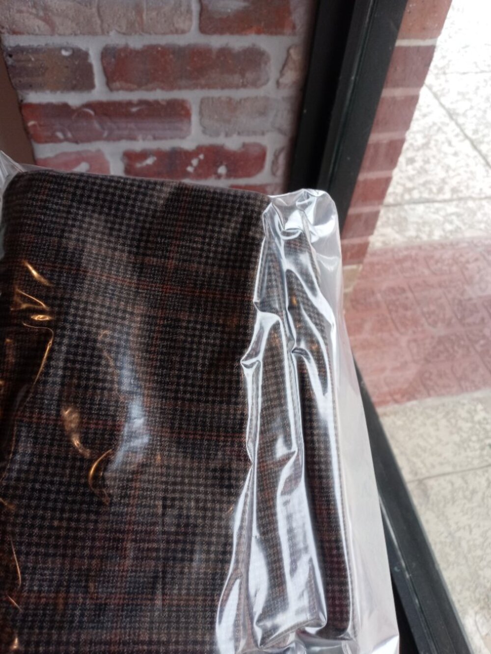 OLD NAVY heritage mini skirt in brown check (L) - Picture 4 of 14